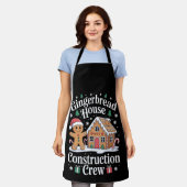 Gingerbread Huis Bouwploeg Kerstmis Xmas Schort (Gedragen)