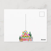 Gingerbread Huis Decoratie Party Winter Vakantie Briefkaart (Achterkant)