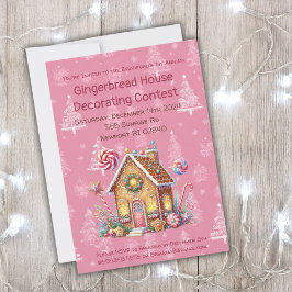 Gingerbread Huis Decoratie Wedstrijd Kaart