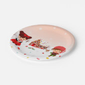 Gingerbread Huis Decoreren partij borden Papieren Bordje (Gekanteld)