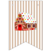 Gingerbread Huis Decoreren Verjaardagsbanner Vlaggetjes (Eerste vlag)