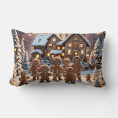 Gingerbread huis en schattige peperkoek familie kussen (Voorkant)