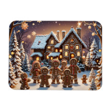 Gingerbread huis en schattige peperkoek familie