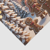 Gingerbread huis en schattige peperkoek familie tissuepapier (Detail)