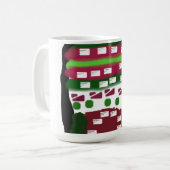 Gingerbread huis en vreugde soort koffiemok (Voorkant links)