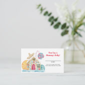 Gingerbread huis - hoe groot is mama's buik informatiekaartje (Staand voorkant)