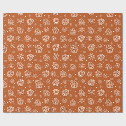 Gingerbread Huis inpakpapier (Vlak)