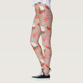 Gingerbread huis Kerst Leggings (Links)
