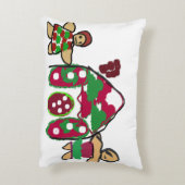 Gingerbread huis kunst plezier accent kussen (Achterkant (Verticaal))