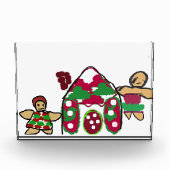 Gingerbread huis kunst plezier fotoblokken (Voorkant)