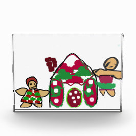 Gingerbread huis kunst plezier fotoblokken