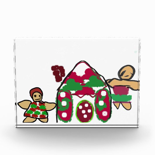 Gingerbread huis kunst plezier fotoblokken (Voorkant)