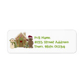 Gingerbread Huis Mailing Labels (Voorkant)