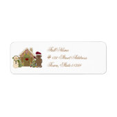 Gingerbread Huis Mailing Labels (Voorkant)