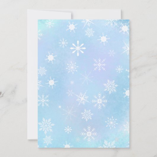 Gingerbread huis met chocolade kussen verplaatsen aankondiging (Achterkant)