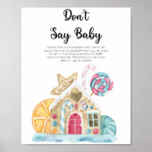 Gingerbread huis - Niet zeggen baby Poster (Voorkant)