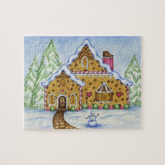 Gingerbread Huis Puzzel (Horizontaal)