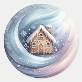 Gingerbread huis sticker