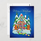 GINGERBREAD HUIS VAN SHARON SHARPE BRIEFKAART (Voorkant / Achterkant)