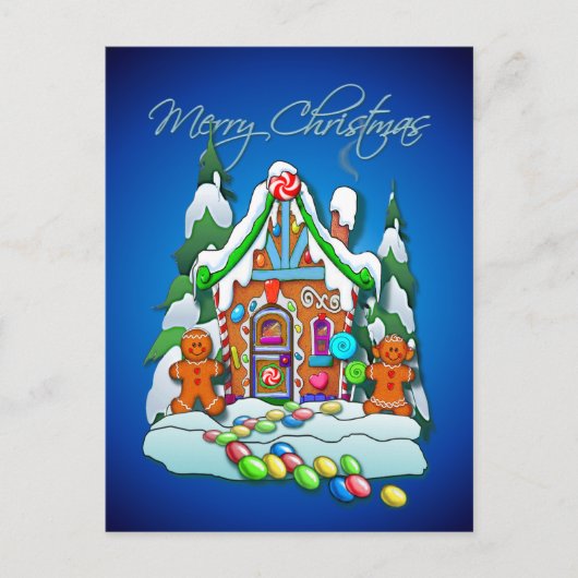 GINGERBREAD HUIS VAN SHARON SHARPE BRIEFKAART (Voorkant)