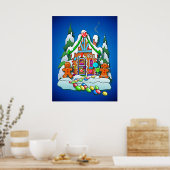 GINGERBREAD HUIS VAN SHARON SHARPE POSTER (Keuken)