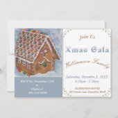 GINGERBREAD HUIS XMAS GALA PARTY UITNODIGING (Voorkant)
