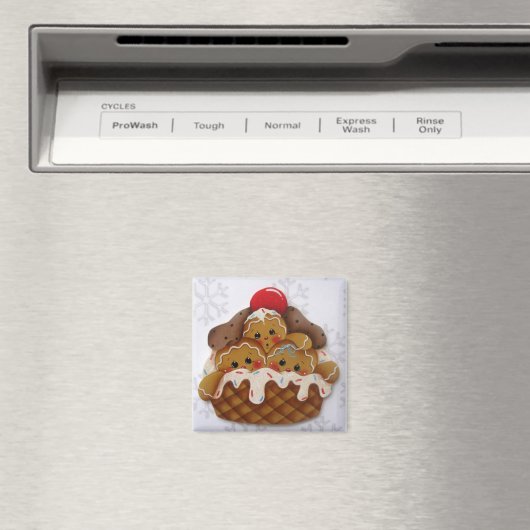 Gingerbread Ice Cream Sweeties Magnet (Insitu (Vaatwasser))