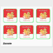 Gingerbread in Snow Sticker (Vel)