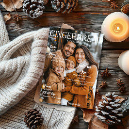Gingerbread & Jingle Bash Feest Tijdschrift omsla Kaart