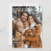 Gingerbread & Jingle Bash Party Magazine omslag Kaart (Voorkant)