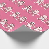 Gingerbread Jongen en Meisje Kerst Verpakkingsdocu Cadeaupapier (Hoek)