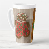 Gingerbread jongen en meisje koekjes Kerstmis mok (Linkerhoek)