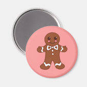 Gingerbread Jongen Kerstmagneet Magneet (Voorkant / Achterkant)