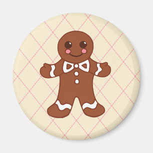 Gingerbread Jongen Kerstmagneet Magneet