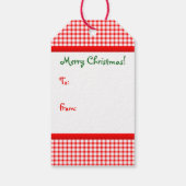 Gingerbread Jongen Kerstmis Cadeaulabel (Achterkant)