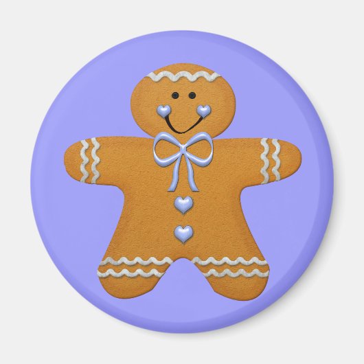 Gingerbread Jongen Koelkast Magneet (Voorkant)