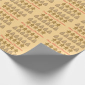 Gingerbread Jongens en Bomen Cadeaupapier (Hoek)