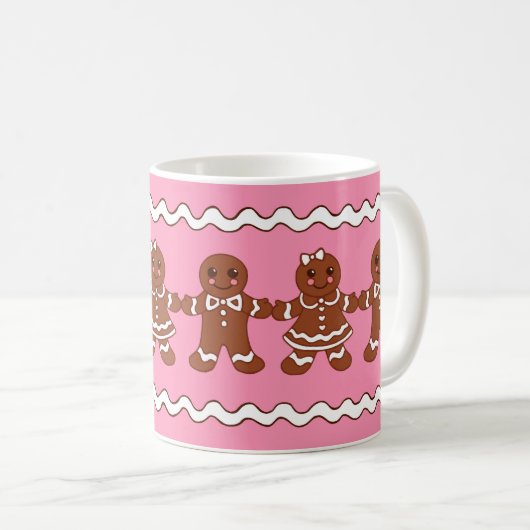 Gingerbread Jongens en Meisjes Koffie Mok (Voorkant rechts)