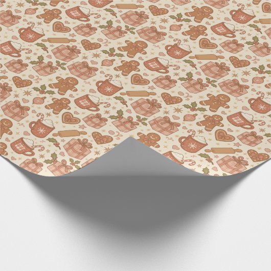 Gingerbread Joy Cadeaupapier (Hoek)