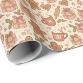 Gingerbread Joy Cadeaupapier (Rol Hoek)