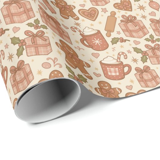 Gingerbread Joy Cadeaupapier (Rol Hoek)