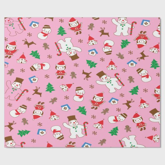 Gingerbread Joy Cadeaupapier (Vlak)