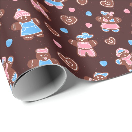 Gingerbread Joy Cadeaupapier (Rol Hoek)