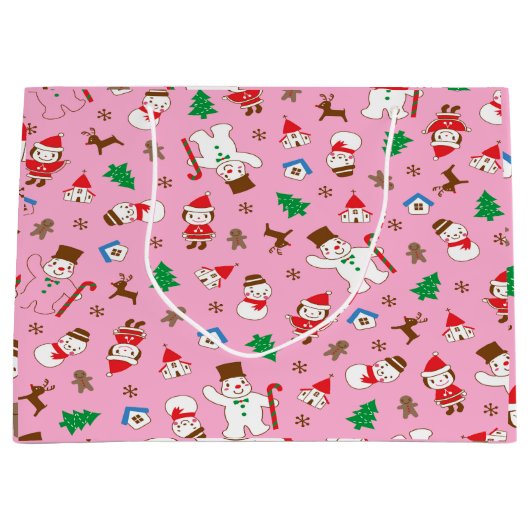 Gingerbread Joy Groot Cadeauzakje (Voorkant)