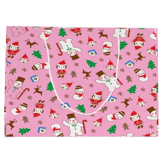 Gingerbread Joy Groot Cadeauzakje (Achterkant)