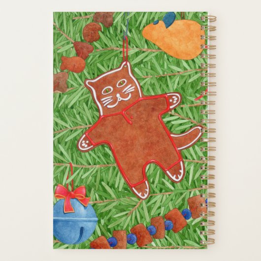 GINGERBREAD KAT 5.5x8.5 Planner (Achterkant)