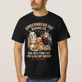 Gingerbread Kat Bakkerij Co Purrfect Specerij Kers T-shirt