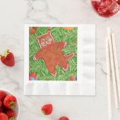 GINGERBREAD KAT bedacht lunch papier servetten (Insitu)