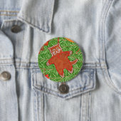 GINGERBREAD KAT Ronde Pin Button (In situ)