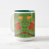 GINGERBREAD KAT Tall Hunter Groene Two-Tone Mok (Voorkant links)